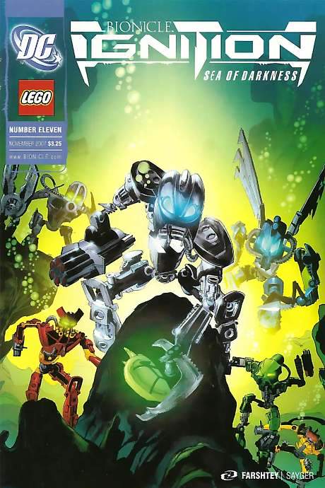   The six Toa Mahri descend to the ocean depths to recover the lost Mask of Life  